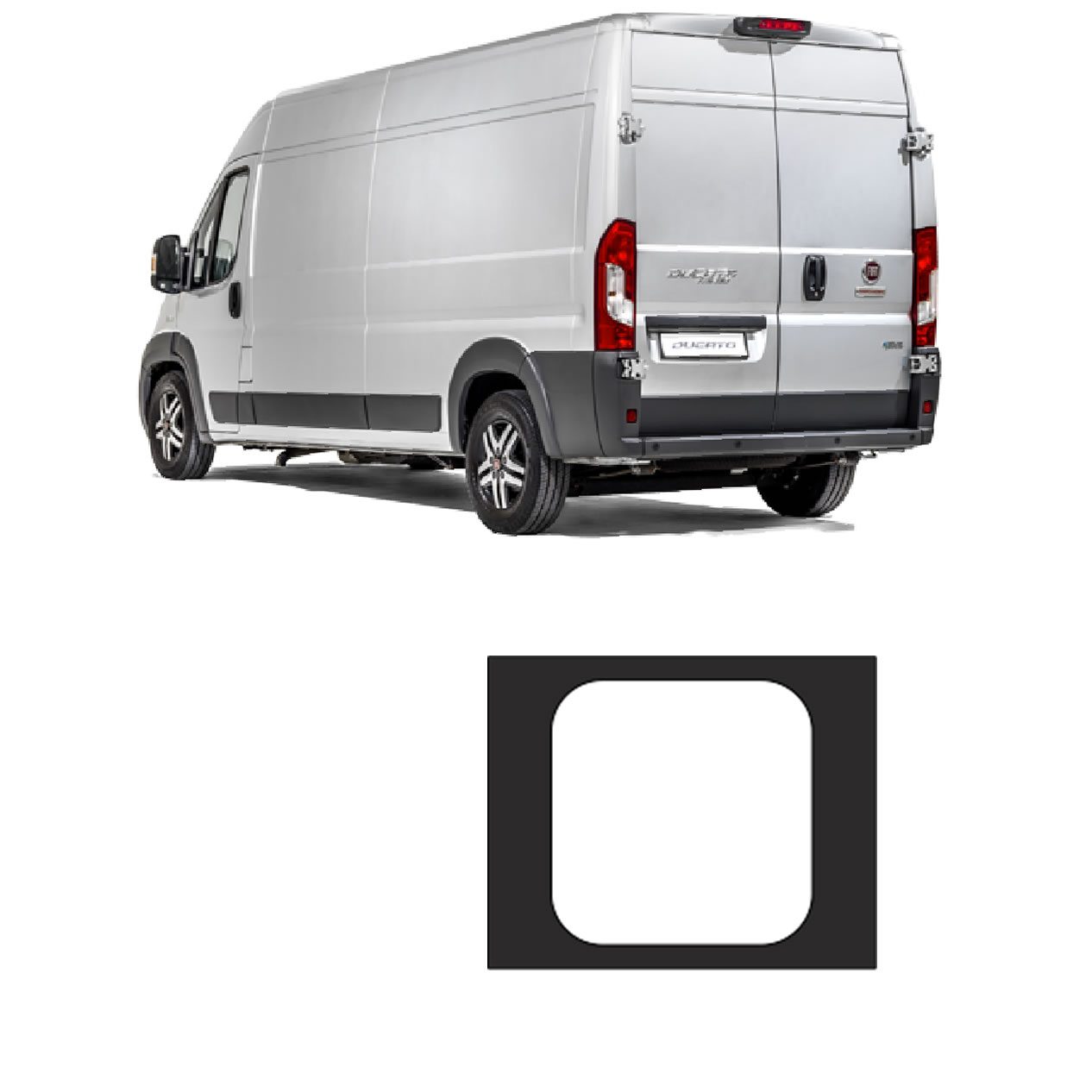 Achterruit Fiat Ducato Rechts Achterruit Fiat Ducato Rechts