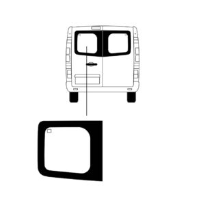 Achterruit Nissan Primastar L2 2003 Links