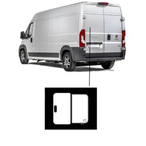 Achter schuifruit Peugeot Boxer Links