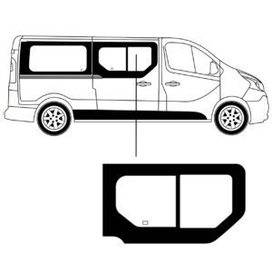 Schuif Zijruit Renault Trafic L2 / L3 2003 Rechts Voor