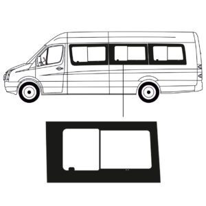 Schuifruit Volkswagen Crafter 2006 L3 en L4 Links Midden