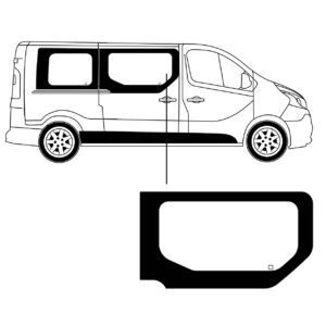 Zijruit Nissan Primastar L2 2003 Rechts Voor