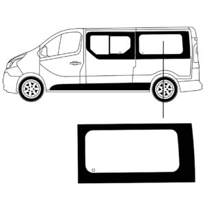Zijruit Renault Trafic L2 2003 Links Achter