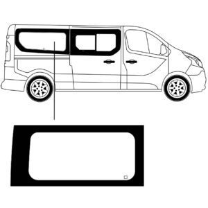 Zijruit Renault Trafic L3 2002 Rechts Achter