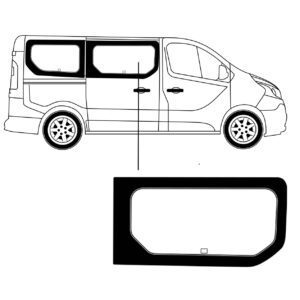 Zijruit Renault Trafic L2 2015 Rechts Voor