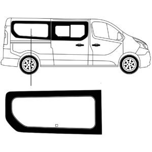 Zijruit Renault Trafic L2 2015 Rechts Achter