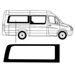 Zijruit Volkswagen Crafter 2006 L2 Rechts Achter