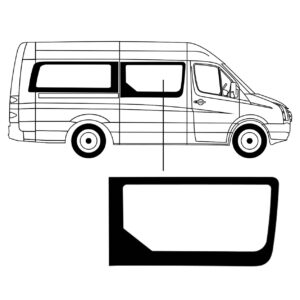 Zijruit Volkswagen Crafter 2006 L2 Rechts Voor