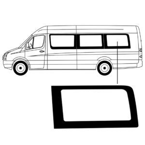 Zijruit Volkswagen Crafter 2006 L3 en L4 Links Achter