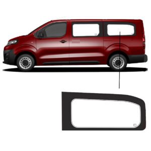 Zijruit Fiat Scudo Long Links Achter