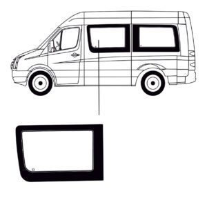 Zijruit Volkswagen Crafter 2006 L1 Links Voor