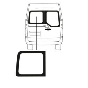 Achterruit - Renault - Master - L2 - 2010 - Linker - Achterdeur
