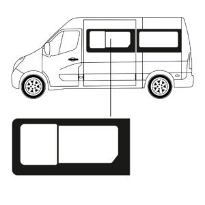 Schuifruit - Zijruit - Renault - Master - L2 - 2010 - Links - Voor