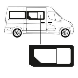 Schuifruit - Zijruit - Renault - Master - L2 - 2010 - Rechts - Voor
