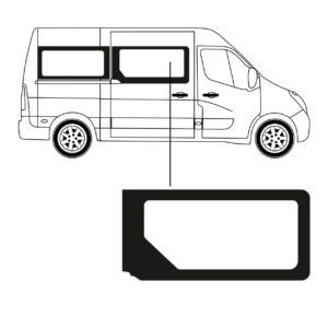 Zijruit - Opel - Movano - L2 - 2010 - Rechts - Voor