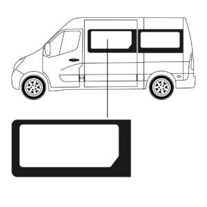 Zijruit - Renault - Master - L2 - 2010 - Links - Voor