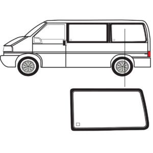 Zijruit -Volkswagen - Transporter - T4 - Links - Achter