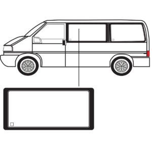 Zijruit -Volkswagen - Transporter - T4 - Links - Voor