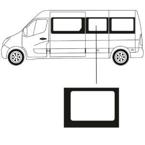 Zijruit - Renault - Master - L3 - 2010 - Links - Midden