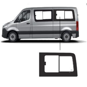 Schuifruit Volkswagen Crafter links Achter