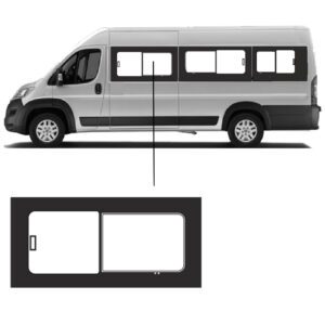 Schuifruit Fiat Ducato L3 en L4 Linkerzijde voor