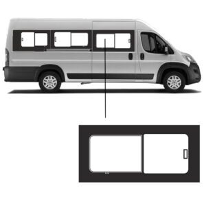 Schuifruit Fiat Ducato L3 en L4 Rechterzijde voor