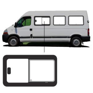 Schuifruit Renault Master - 1997-2010 - L3 Links Voor