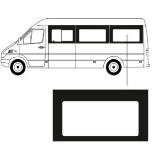 Zijruit - Volkswagen LT35 - L3 - 1995/2006 - Links Achter