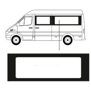 Zijruit - Volkswagen LT35 - L2 - 1995/2006 - Links Achter