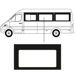Zijruit - Volkswagen LT35 - L3 - 1995/2006 - Links Midden