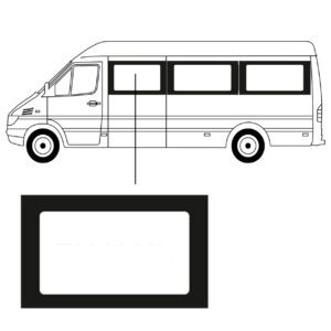Zijruit - Volkswagen LT35 - L3 - 1995/2006 - Links Voor