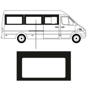 Zijruit - Volkswagen LT35 - L3 - 1995/2006 - Rechts Midden