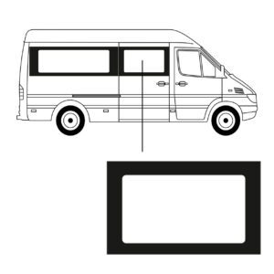 Zijruit - Volkswagen LT35 - L2 - 1995/2006 - Rechs Voor