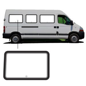 Zijruit Opel Movano - 1997 / 2010 - L3 - Rechts Achter