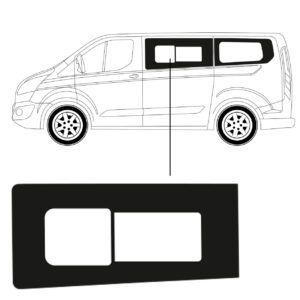 Schuifruit - Zijruit - Ford Custom - vanaf 2014 - Links Voor