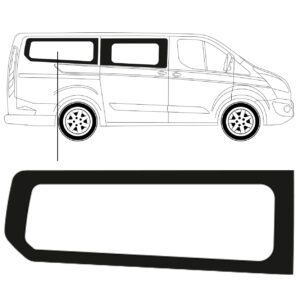 Zijruit - Ford Custom - L2 - vanaf 2014 - Rechts Achter